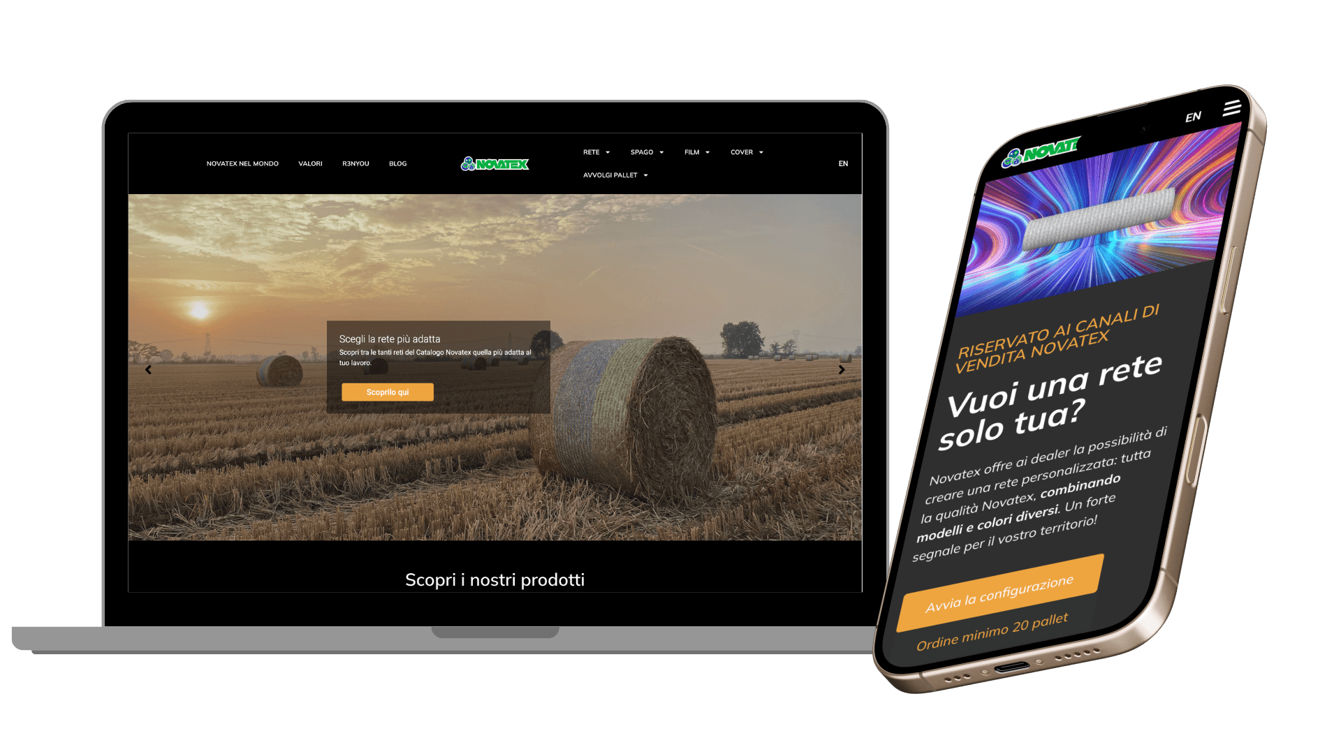 Novatex Italia — agricultural e-commerce and IoT platform